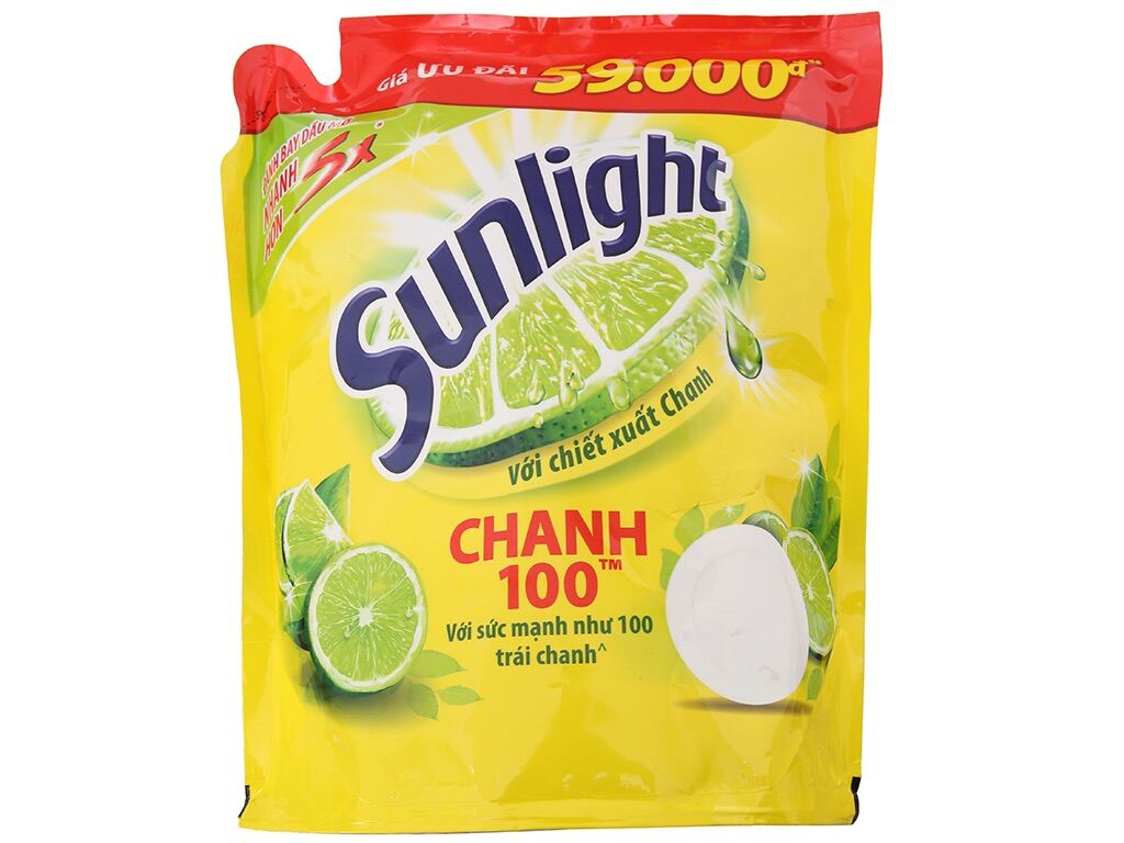 [MỚI] Nước rửa chén Sunlight chanh 3,5 kg