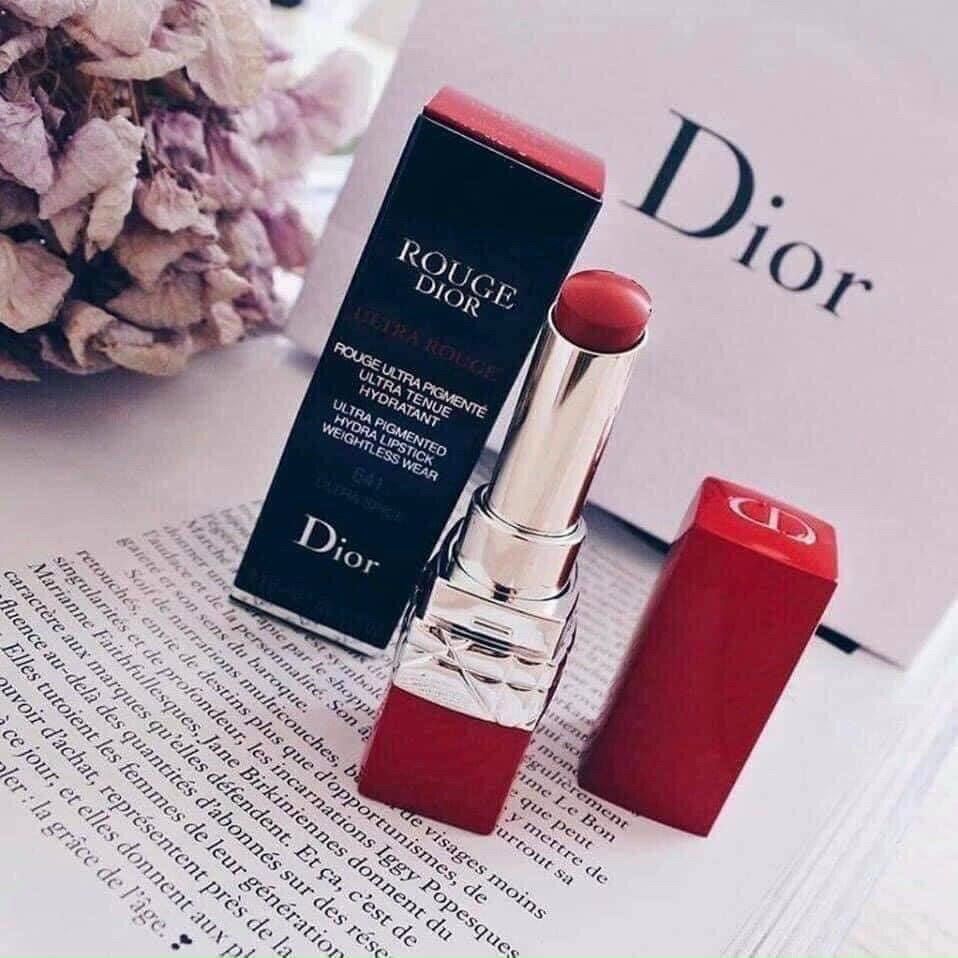 Son Dior 641 Ultra Spice Đỏ Nâu Ultra Rouge Vỏ Đỏ