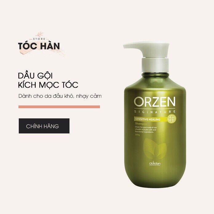 Dầu Gội Hàn Quốc Dầu Gội Chống Rụng Tóc Kích Thích Mọc Tóc Orzen Signature Cho Da Đầu Khô Nhạy Cảm 500Ml