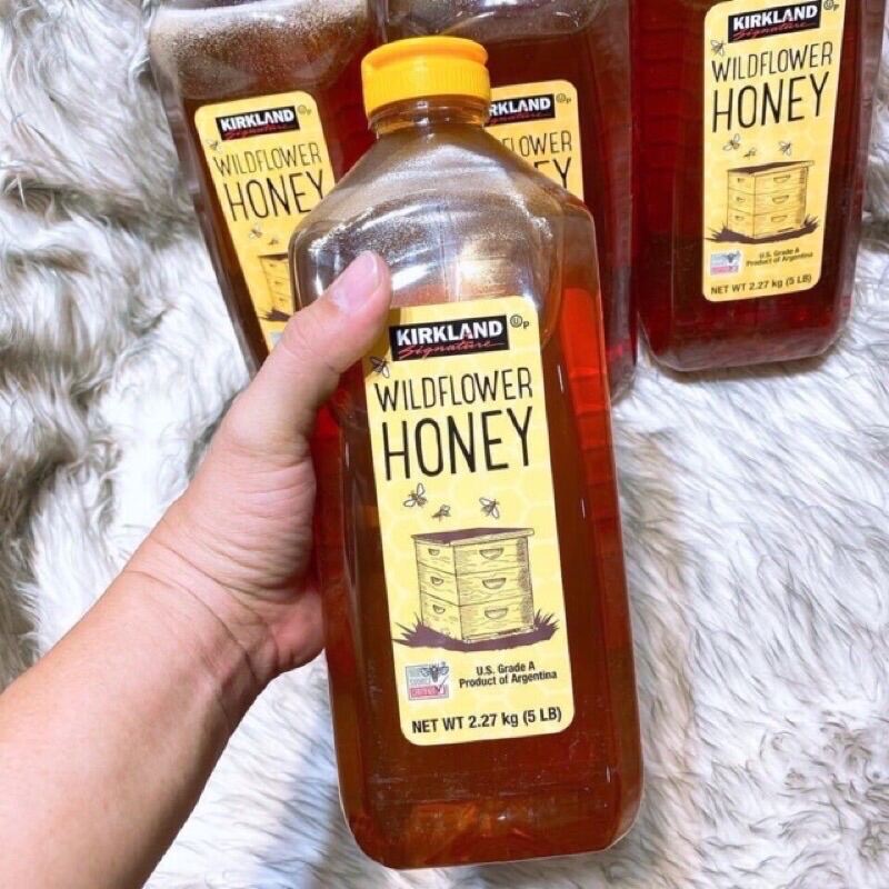 HSD 02 2025 Mật ong cúa Mỹ Kirkland Signature Wildflower Honey 2.27kg