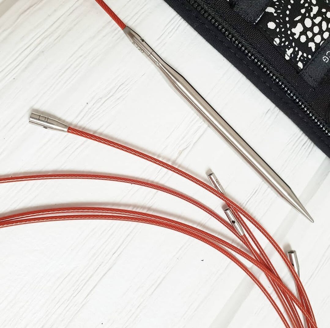 Dây kim đan vòng chiaogoo đỏ twist™ red cable tháo rời @lennhapsaigon
