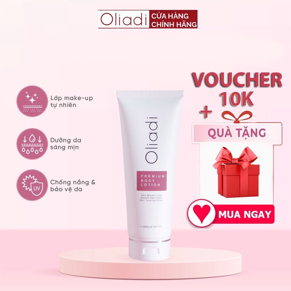 OLIADI - - Kem Body Oliadi Dưỡng Trắng Toàn Thân Với Công Nghệ Hạt Nano Phân Tử 200ML