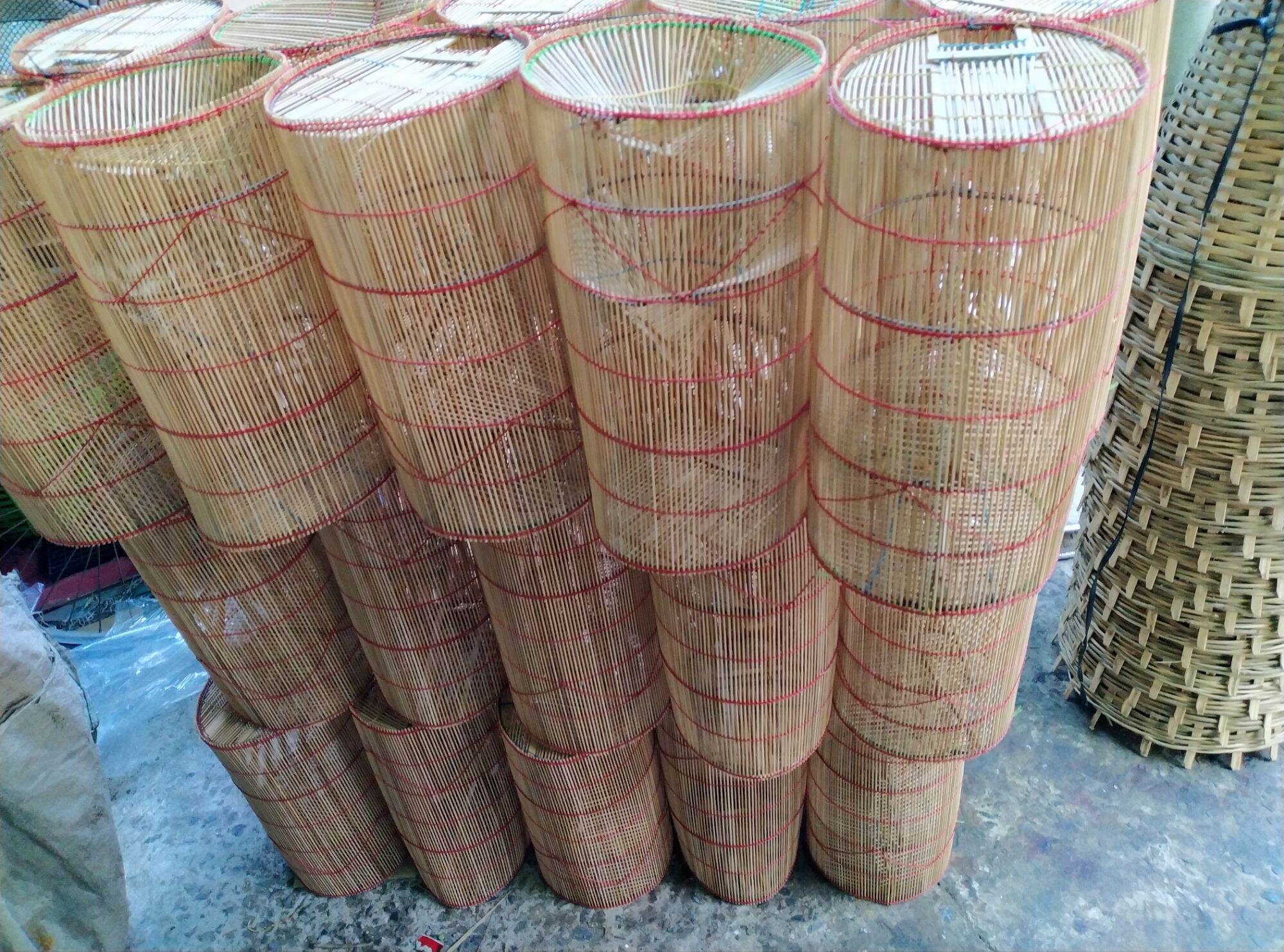 Combo 6 Cái Lợp Đặt Tép, Cá Bằng Tre
