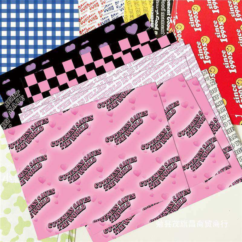 GIẤY NỀN BACKGROUND SIZE A5 NHÉT TOPLOADER, SHEET BINDER TRANG TRÍ DÁN TƯỜNG KPOP RETRO