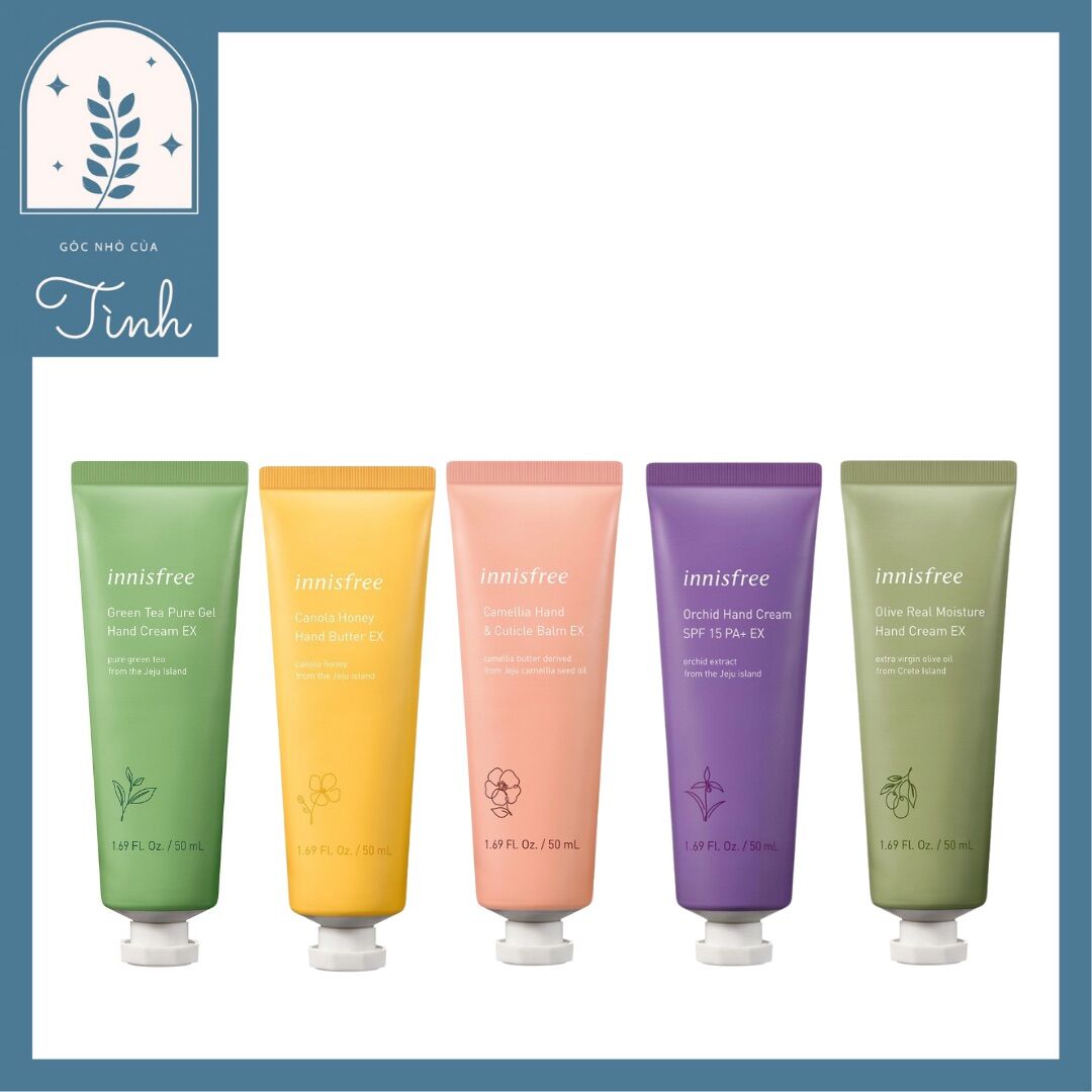 CÓ BILL HÀN - ĐỦ CÁC MÙI KEM TAY DƯỠNG DA INNISFREE HAND BUTTER EX 50ML