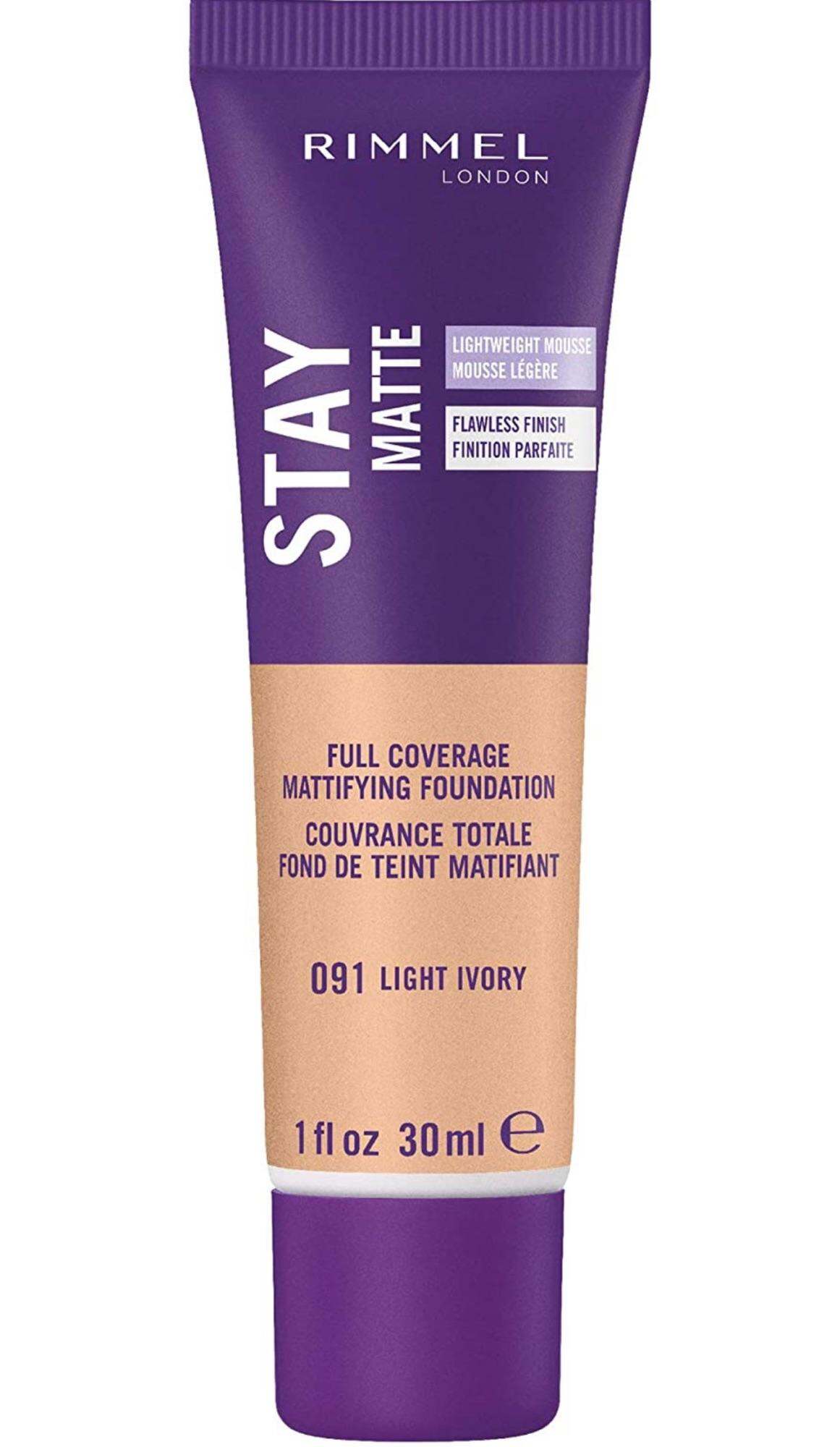 Kem nền, BB Cream kiềm dầu Rimmel Stay Matte, Hàng Mỹ chính hãng nhập khẩu