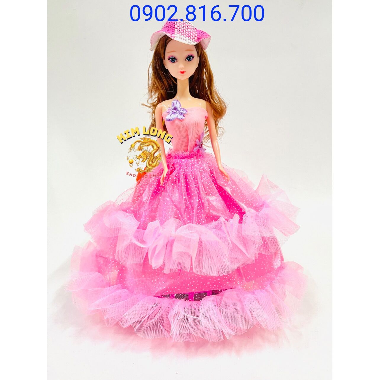 Đồ chơi lồng đèn trung thu hình búp bê có pin