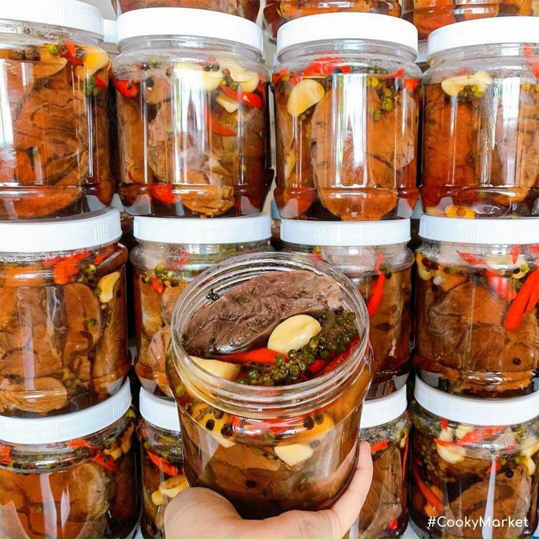 Bắp Bò ngâm hoa tiêu 140k hủ