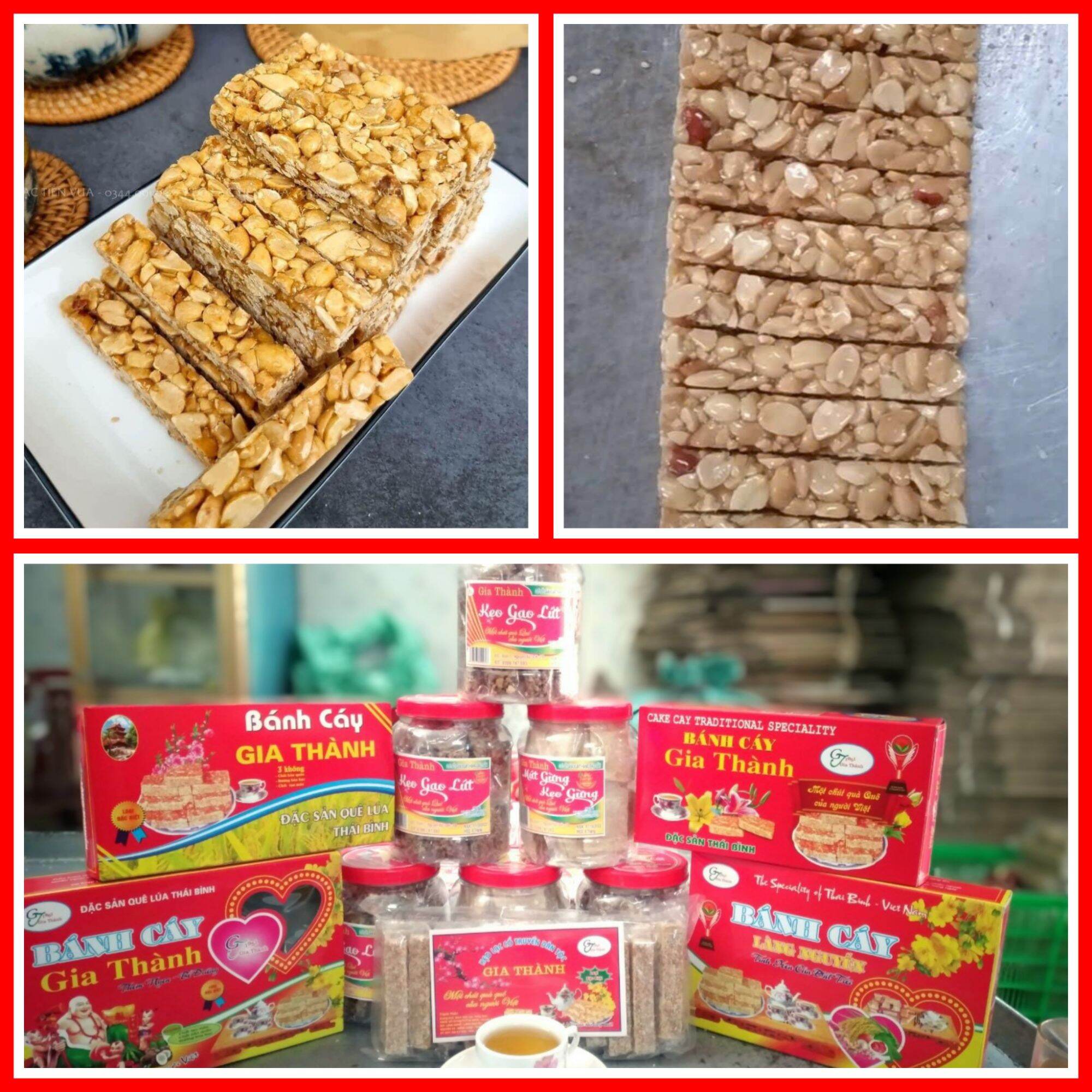 Kẹo Lạc truyền thống Làng Nguyễn gói 500g . Đặc sản Thái Bình