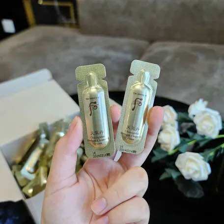 10 ống sữa rửa mặt tái sinh whoo dạng gel date 2026