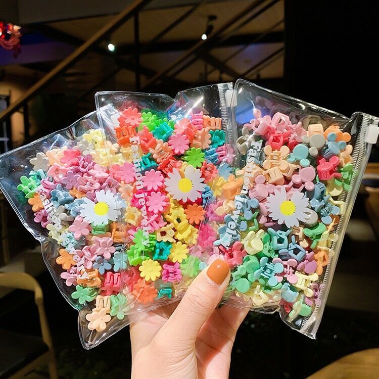 Set 50 kẹp càng cua mini mix nhiều màu cho bé