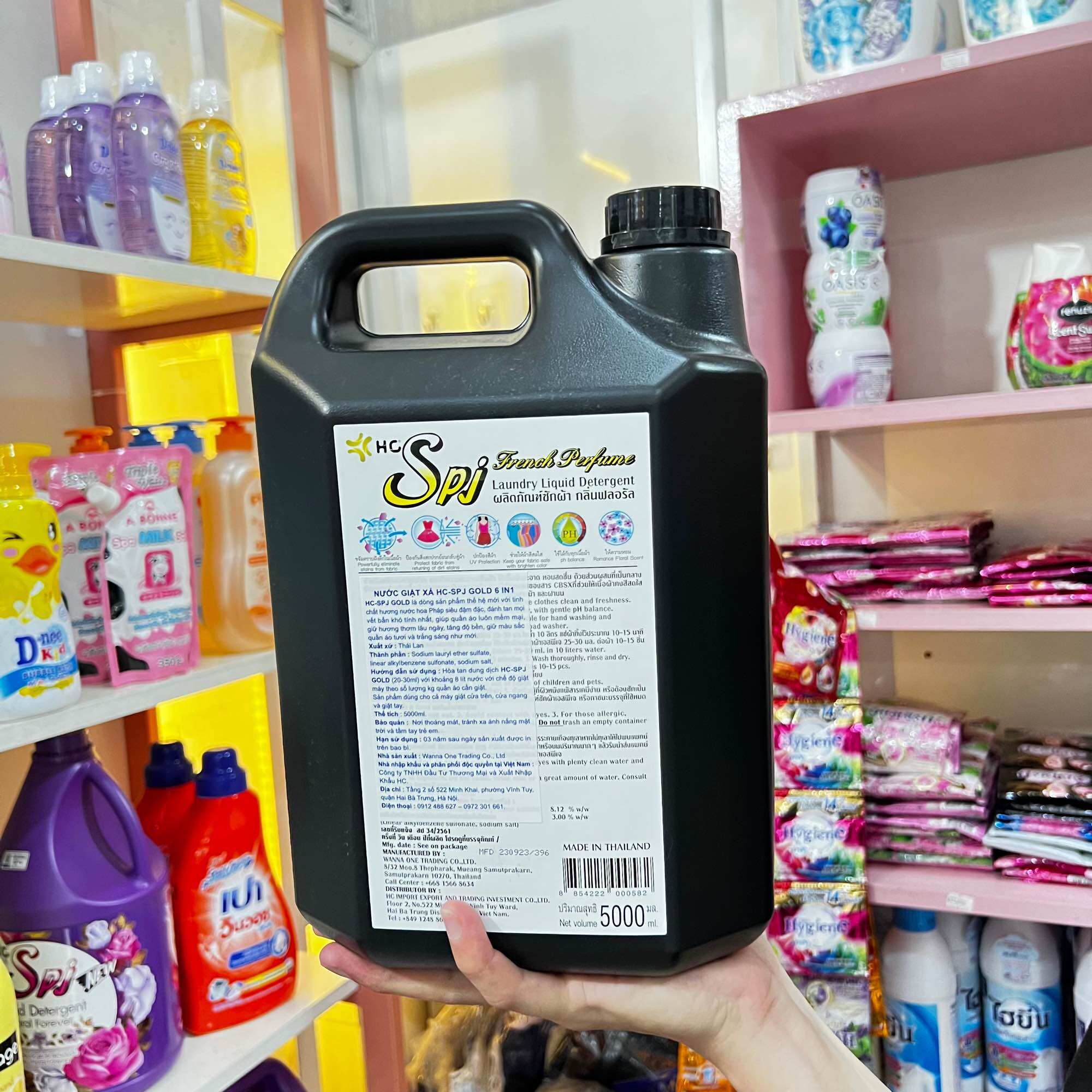 Nước giặt xả SPJ 5000ml Thái Lan