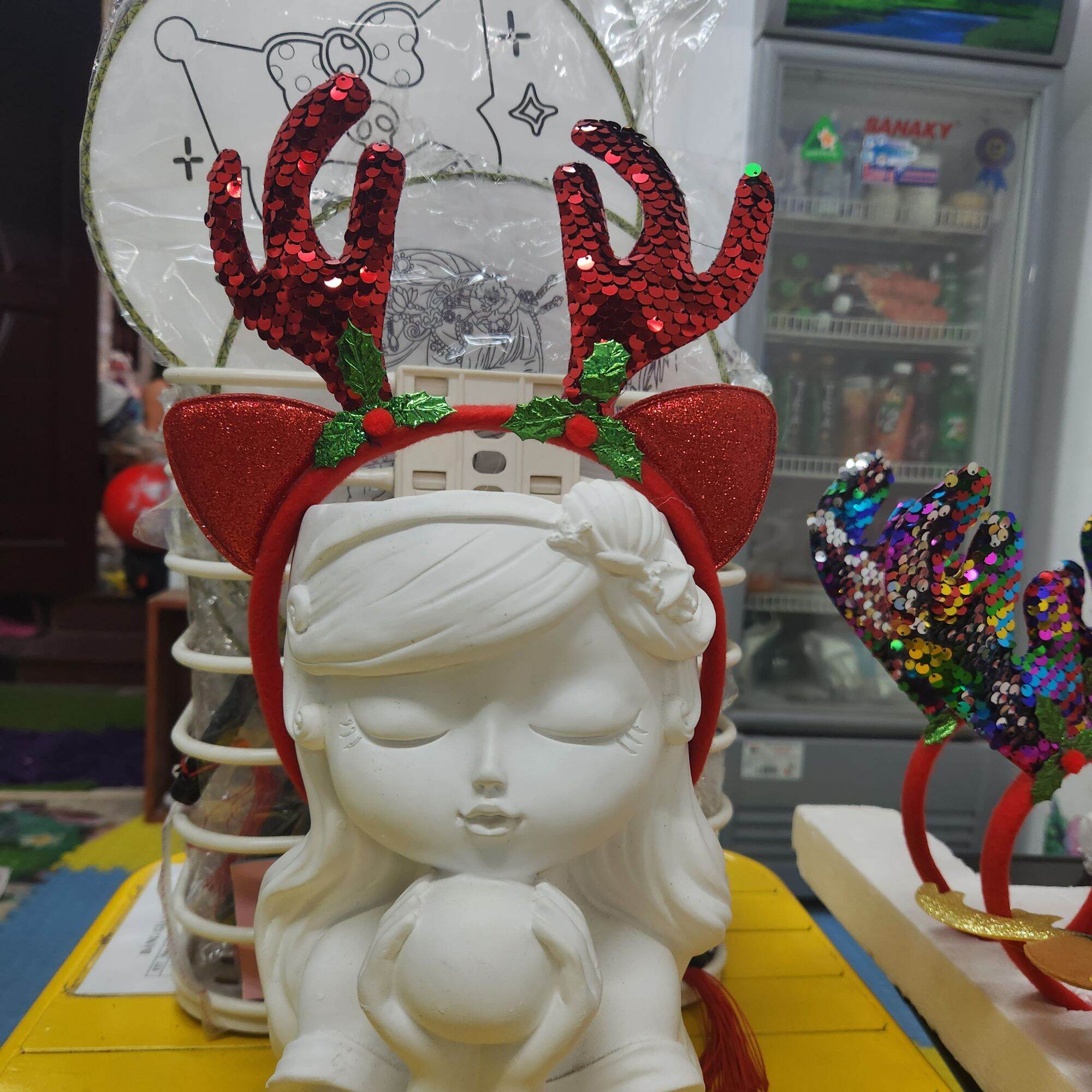 Cài tóc noel siêu kute