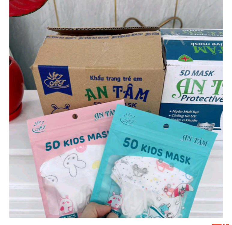 Khẩu trang 5D  chính hãng 5 thùng (500 cái)