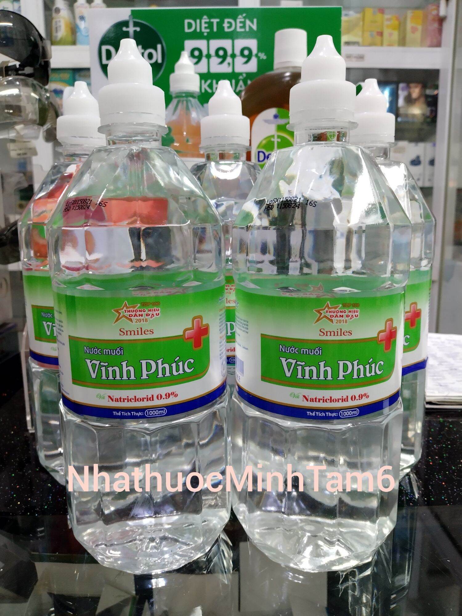Nước muối Vĩnh Phúc Smiles (chai 1000ml)