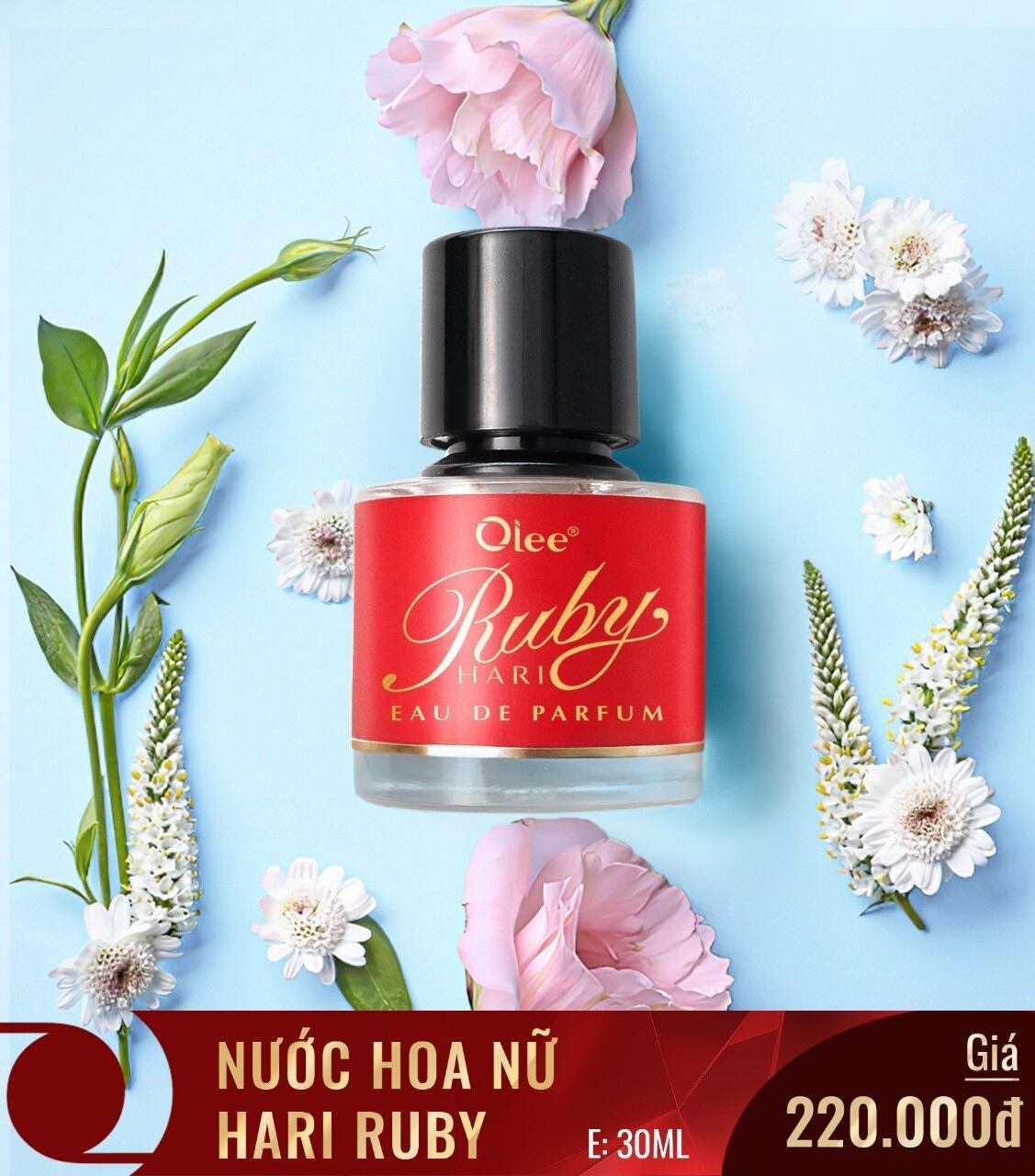 kem sạch mỹ ngân.Nước Hoa Nữ Hari Ruby Lưu Hương 8 Tiếng