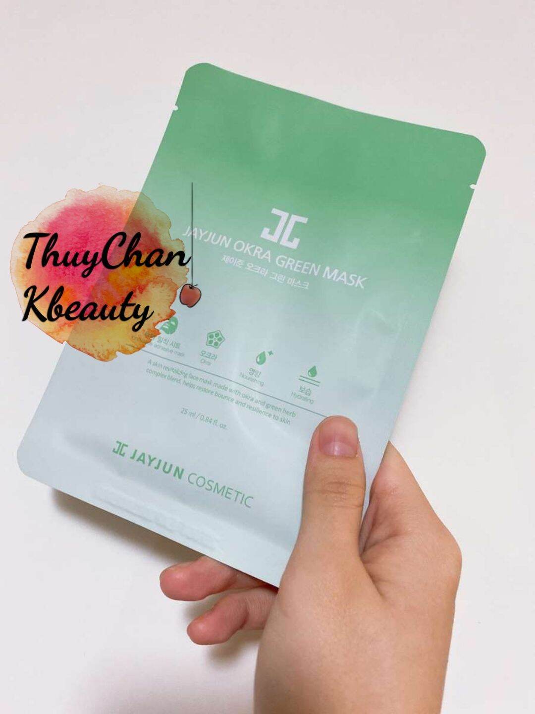 MS41 (#Jayjun) Mặt nạ dưỡng chất đậu bắp Jayjun Okra Green Mask