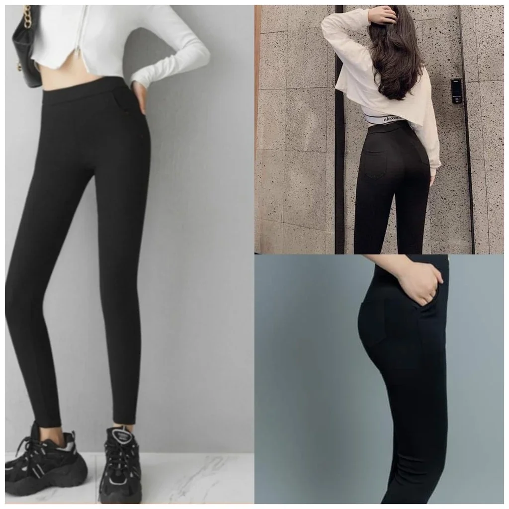 Quần legging nữ dài 4 túi, quần ôm nữ
