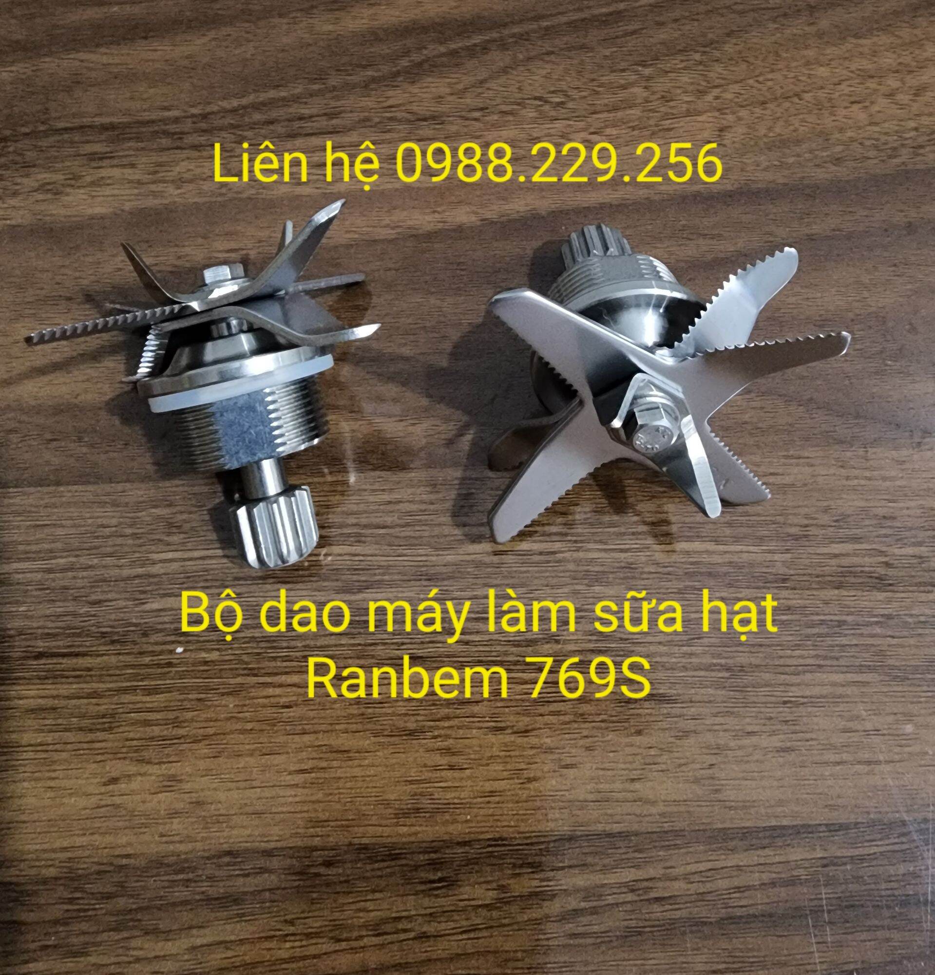 Bộ dao kèm ron và khế dùng cho máy làm sữa hạt Ranbem 769s