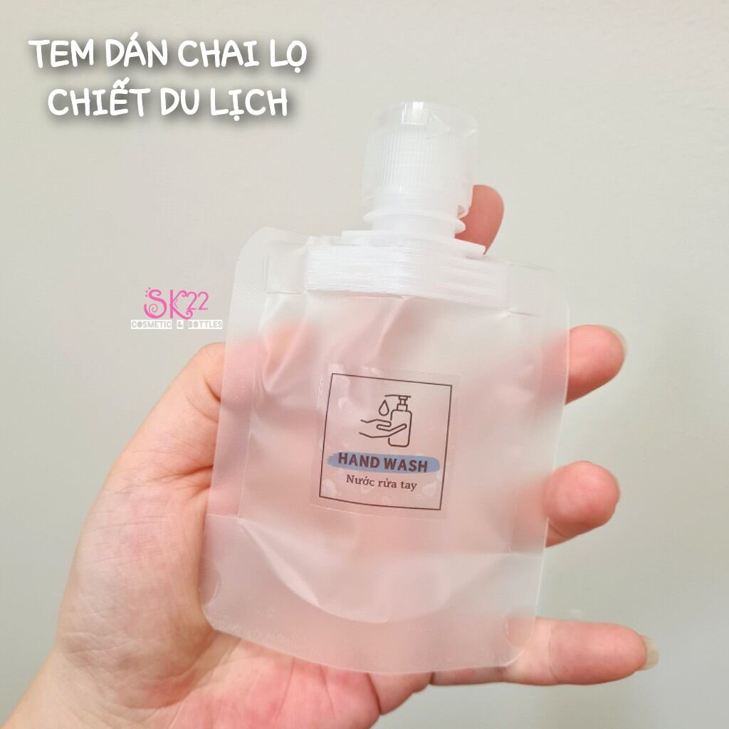 TEM DÁN CHAI LỌ CHIẾT DU LỊCH