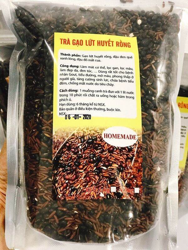 1kg trà gạo lứt huyết rồng