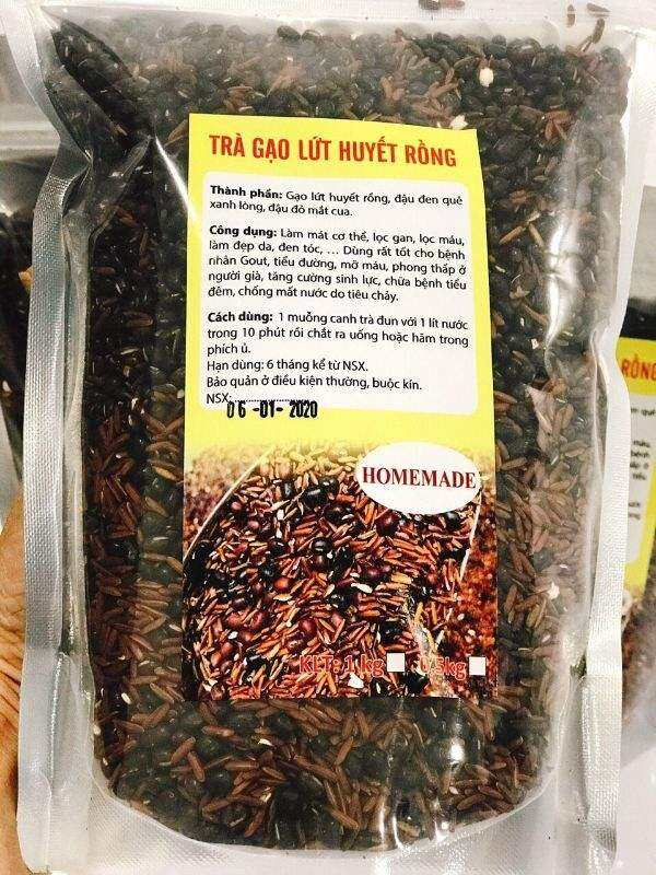 1kg trà gạo lứt huyết rồng