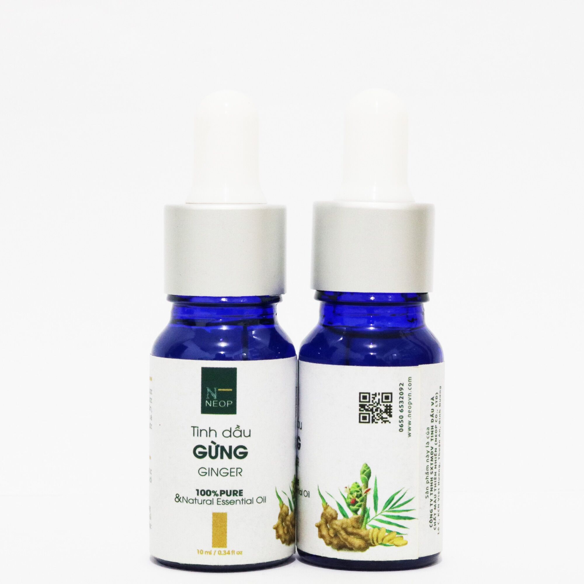Tinh dầu gừng neop 10ml - giảm mỡ bụng hiệu quả - ginger essential oil