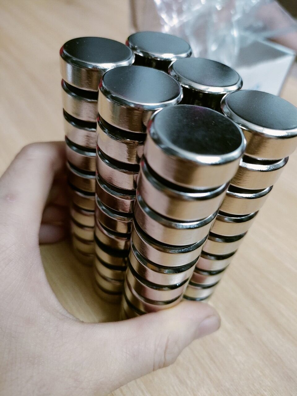 Nam châm viên tròn phi 25x10mm lực hút siêu mạnh