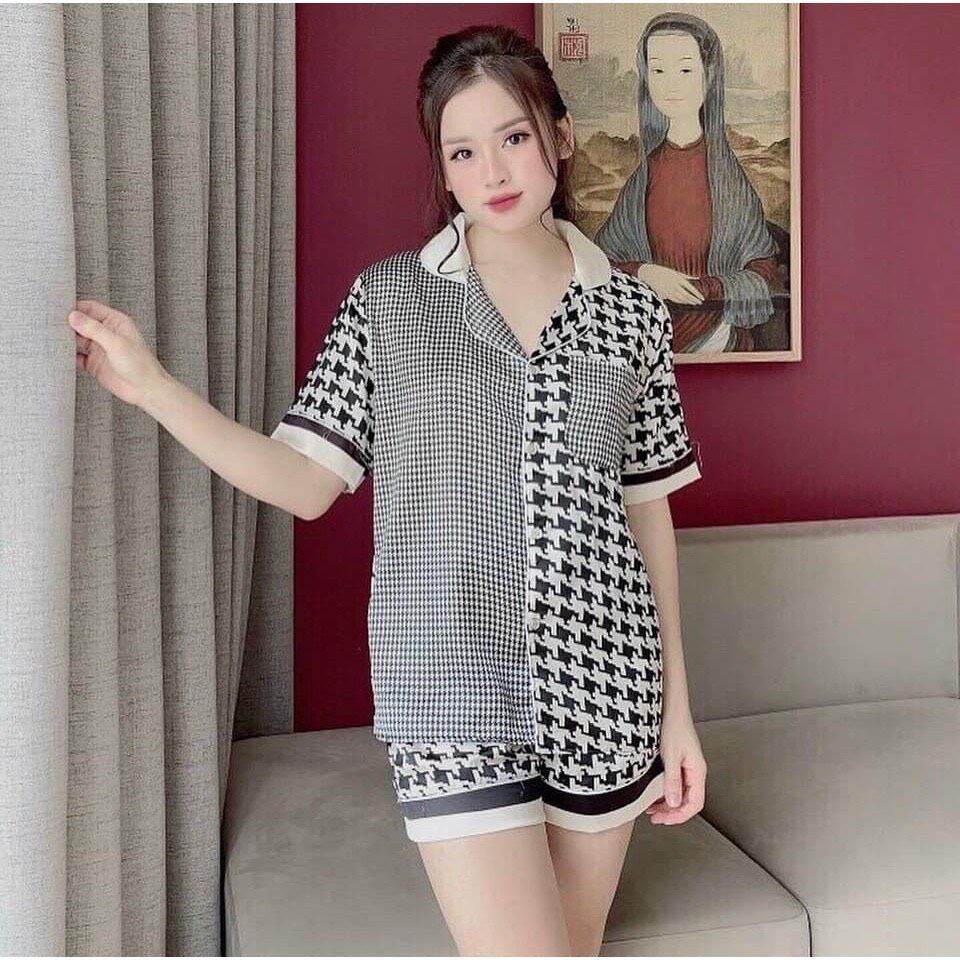 Bộ đùi mặc nhà chất lụa satin cao cấp big size dưới 60 ký