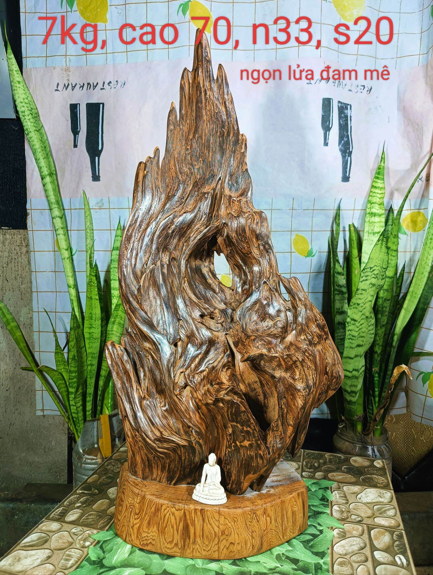Lũa ngọc am đỏ hà giang, hàng sưu tầm, dáng phiêu