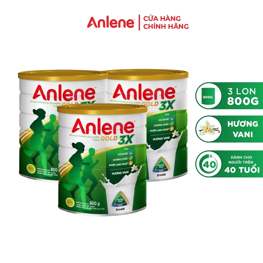 Sữa bột anlen gold 3x 800g,1kg2