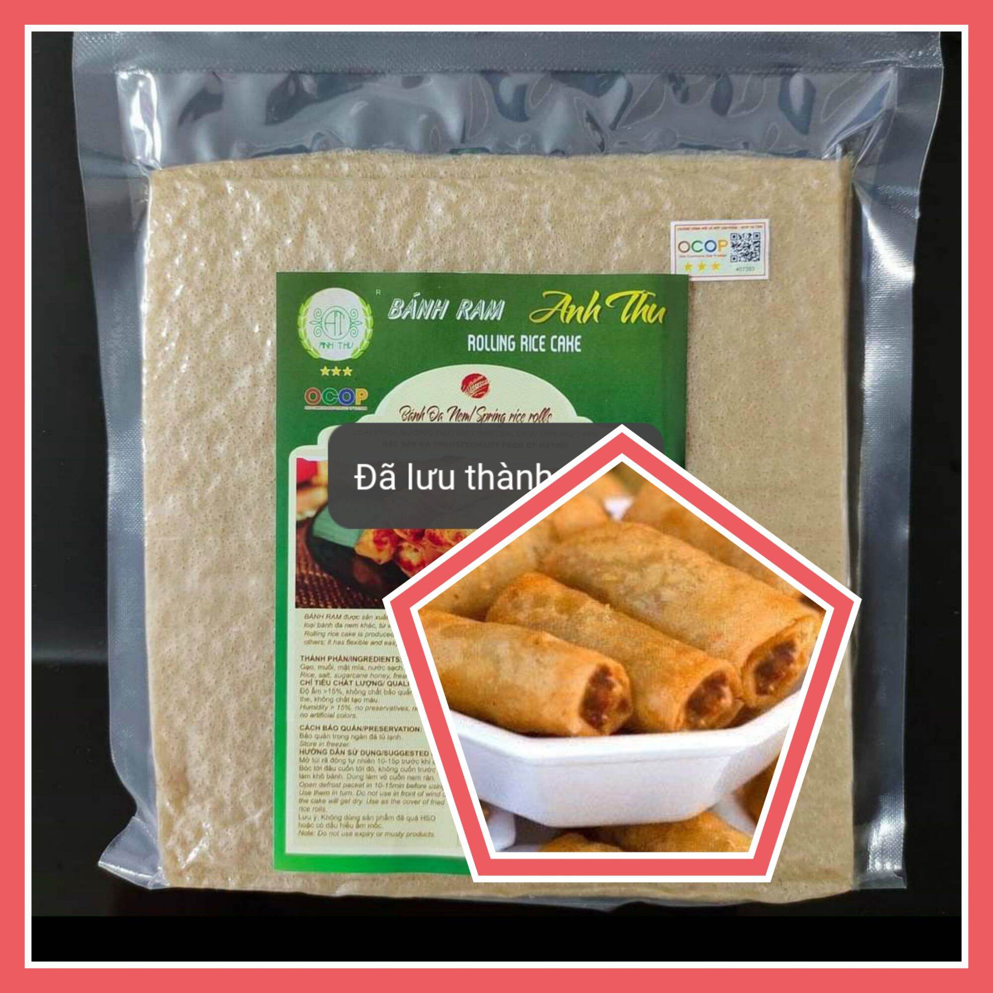Com bo 3 tệp Vỏ Ram Hà TĨnh ( Bánh Đa nem)