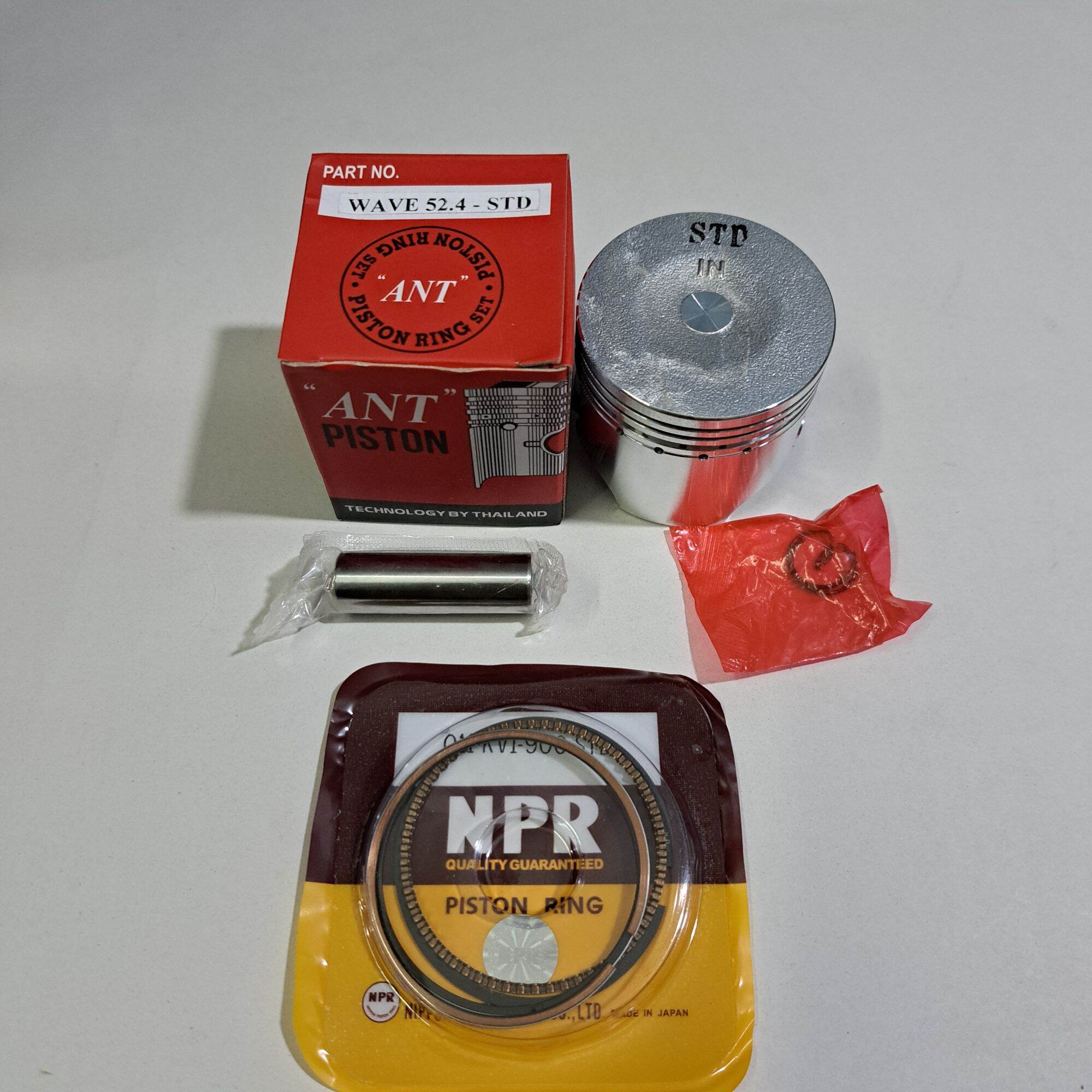 Piston+xét măng WAVE 110 ,CỐT dùng cho xe mày...hình ảnh tự tay shop chụp nhé)