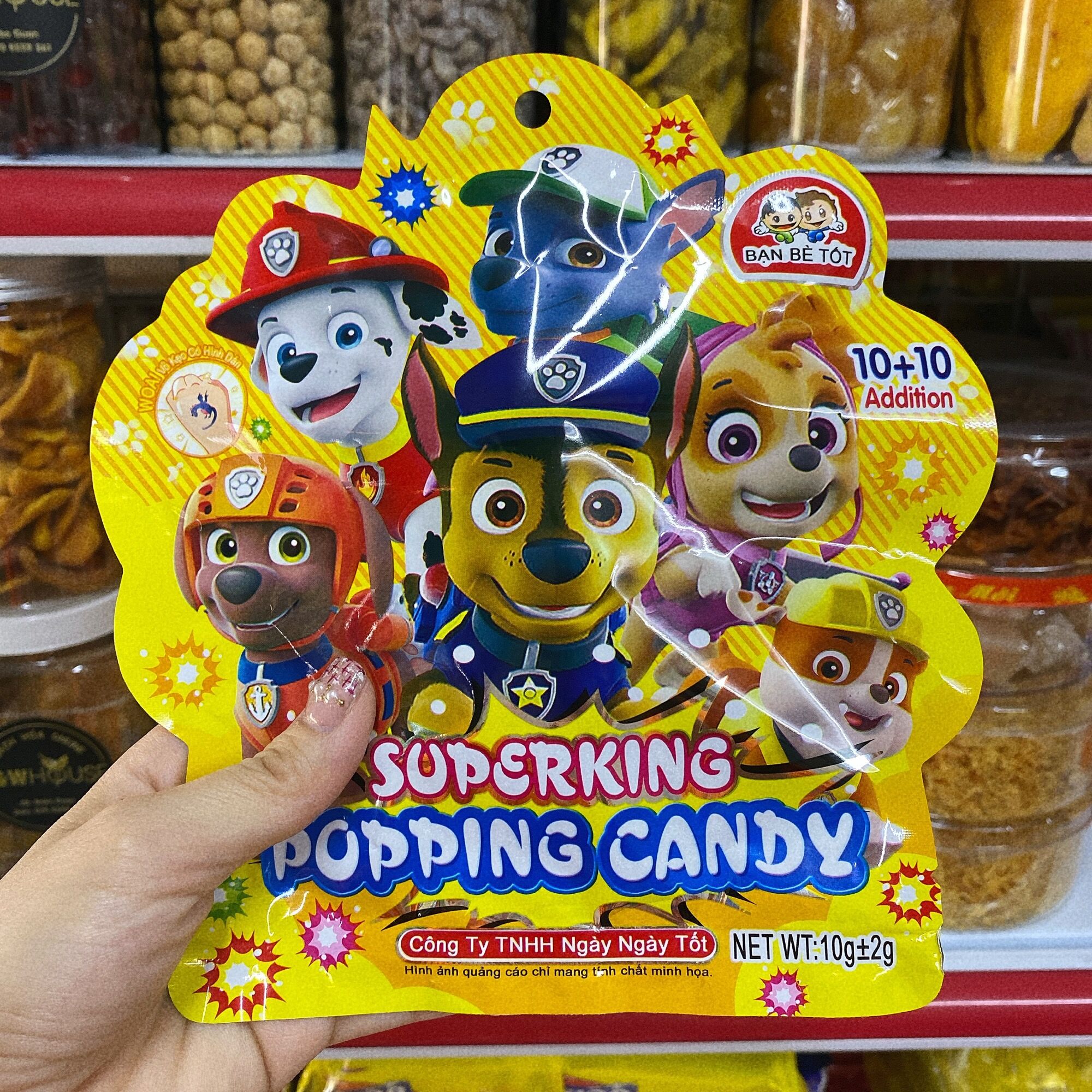 COMBO 5 GÓI KẸO NỔ SUPER POPPING CANDY 10g