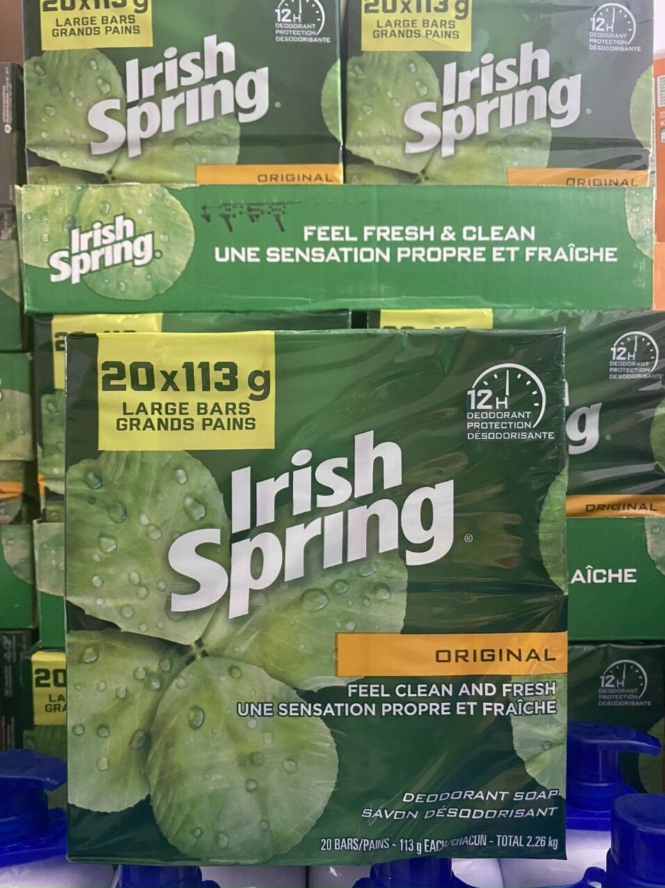 Xà bông cục irish spring mỹ 104.8g