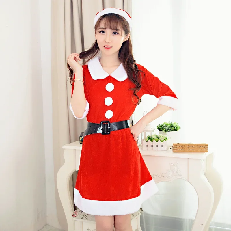 Nữ Vàng Nhung Váy Giáng Sinh Cosplay Diễn Sân Khấu Phù Hợp Với Gợi Cảm Độc Đáo Ông Già Noel Bộ Sử Dụ