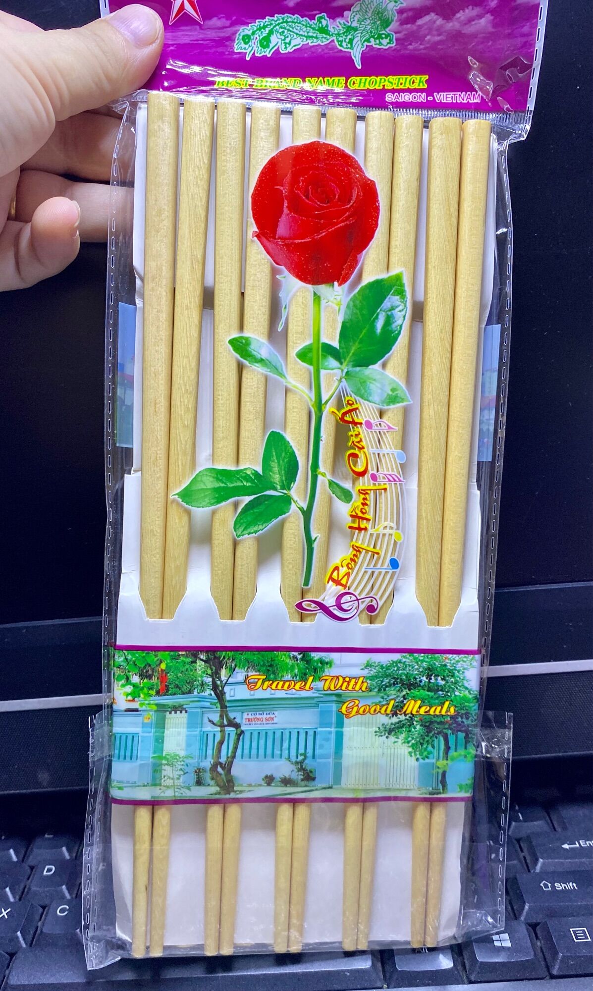 💥 Set 10 Đôi ĐŨA GỖ, ăn Cơm (Loại Tốt, Hình thật)