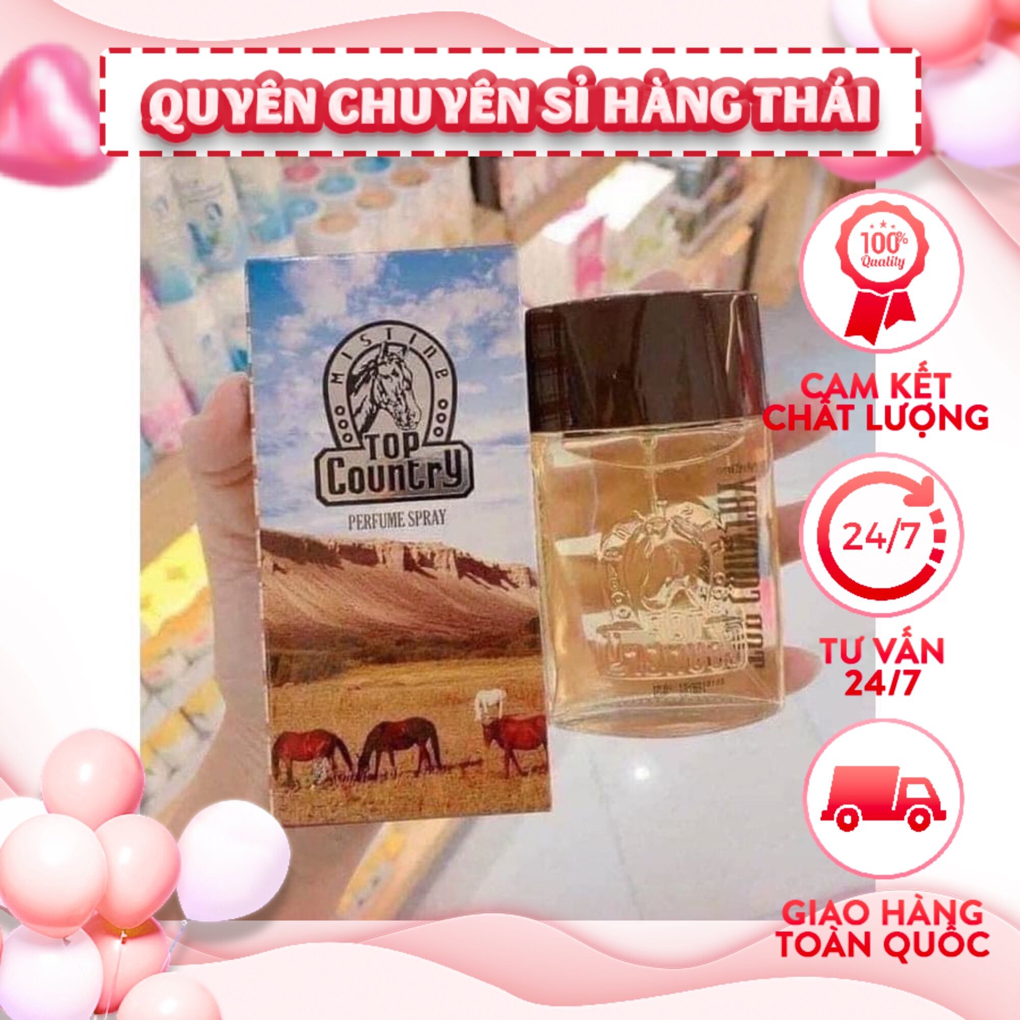 Nước hoa ngựa Top Country 50ml thái lan
