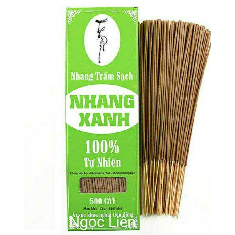 Nhang trầm sạch tự nhiên chân tăm mộc ( nhang xanh)