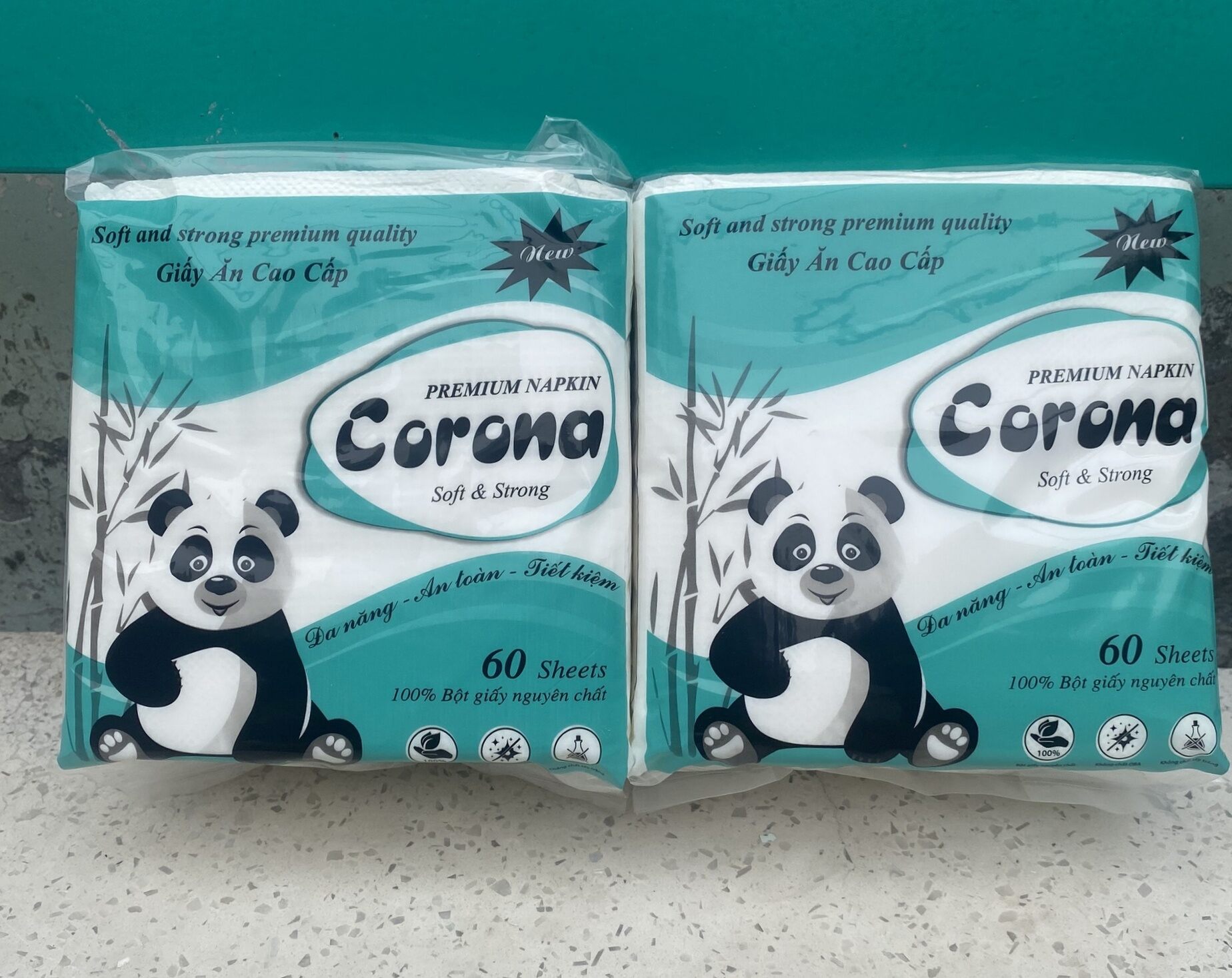 giấy ăn gấu trúc corona