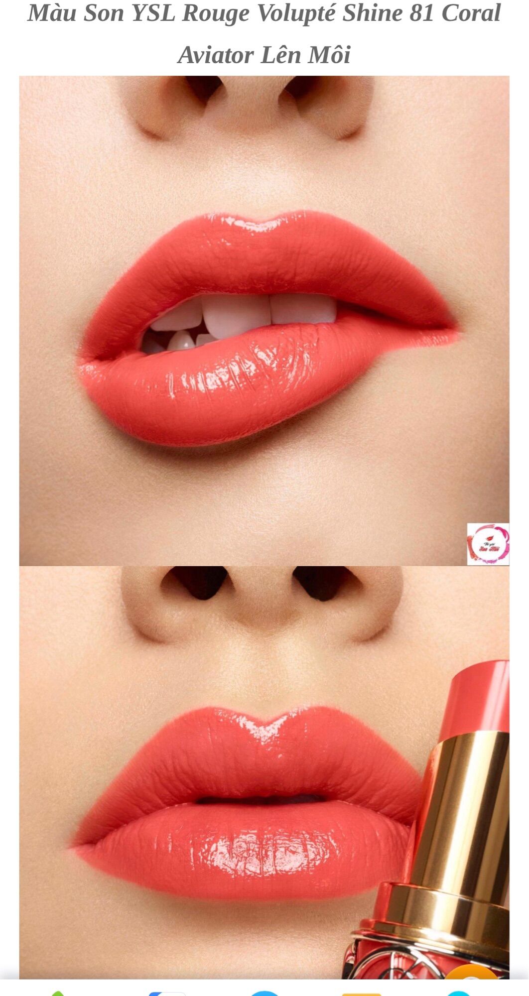 ysl 81 coral aviator