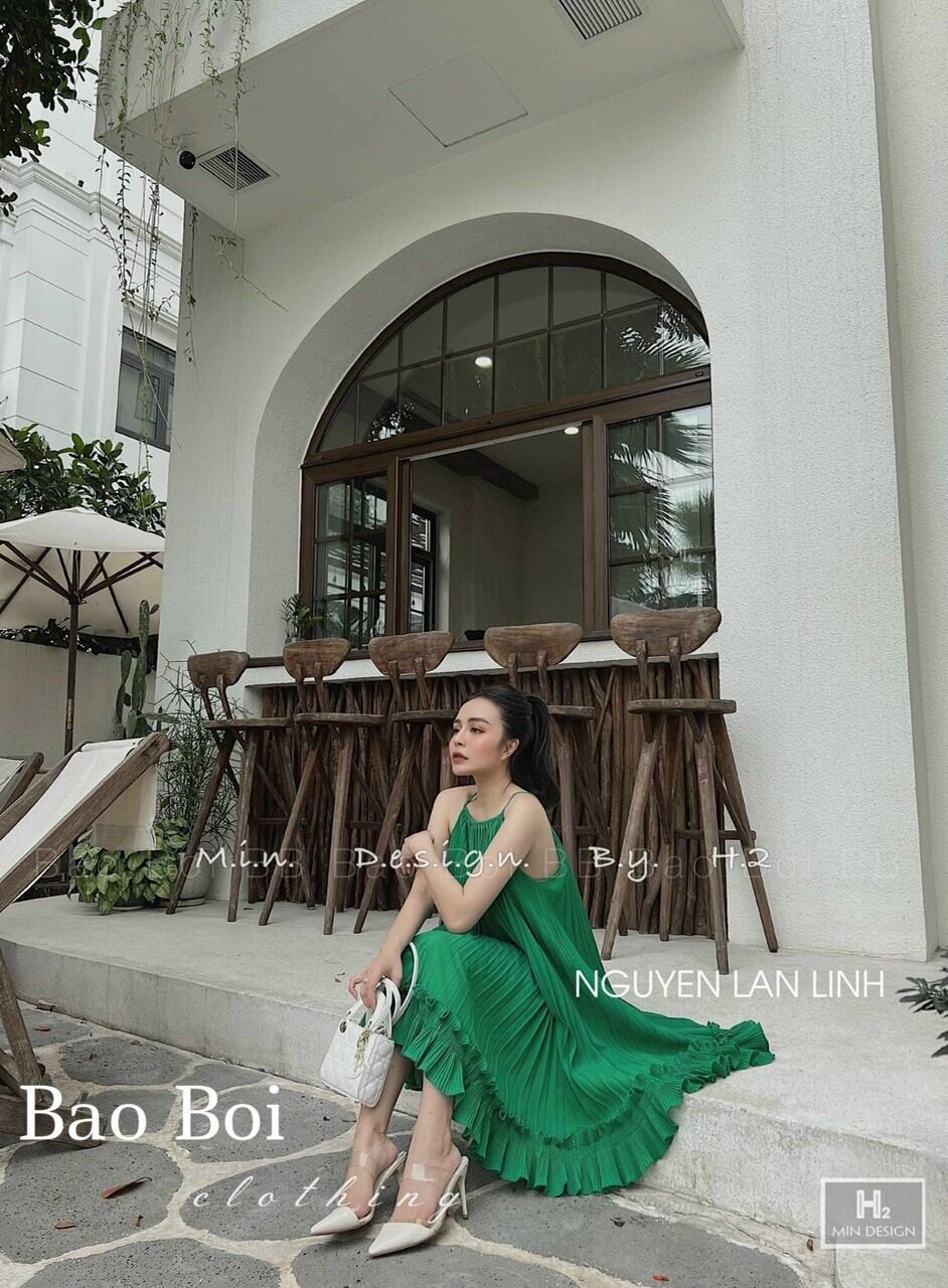 đầm dập ly vải voan mềm mịn