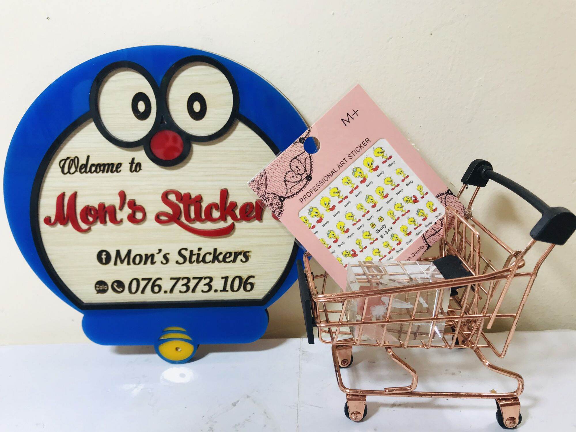 Nail stickers hình tom&jerry vịt shape