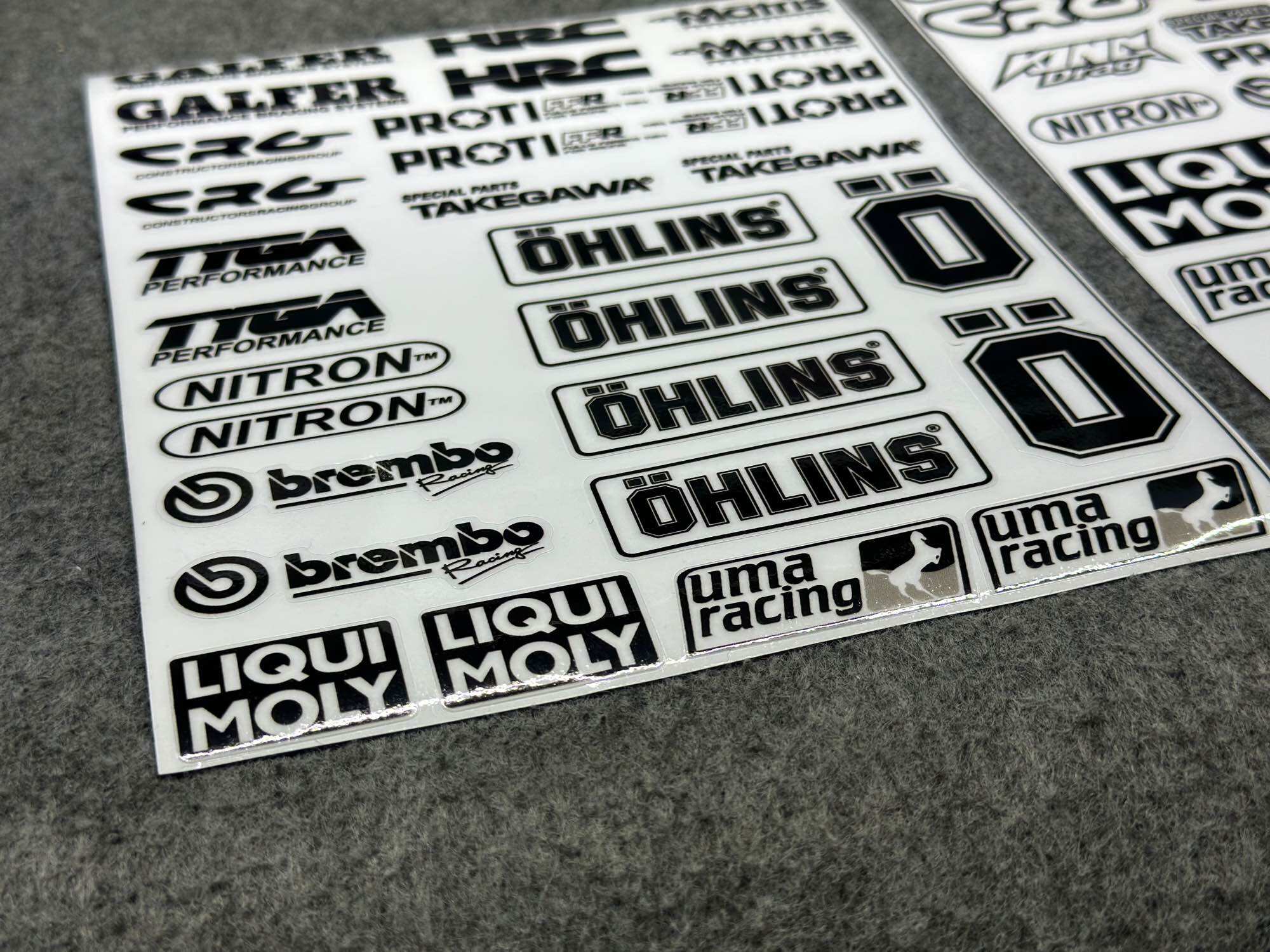 [ 1 TẤM ] TEM STICKER TRẮNG ĐEN TRONG SUỐT ( DÁN XE TRẮNG ) DÁN TRANG TRÍ XE