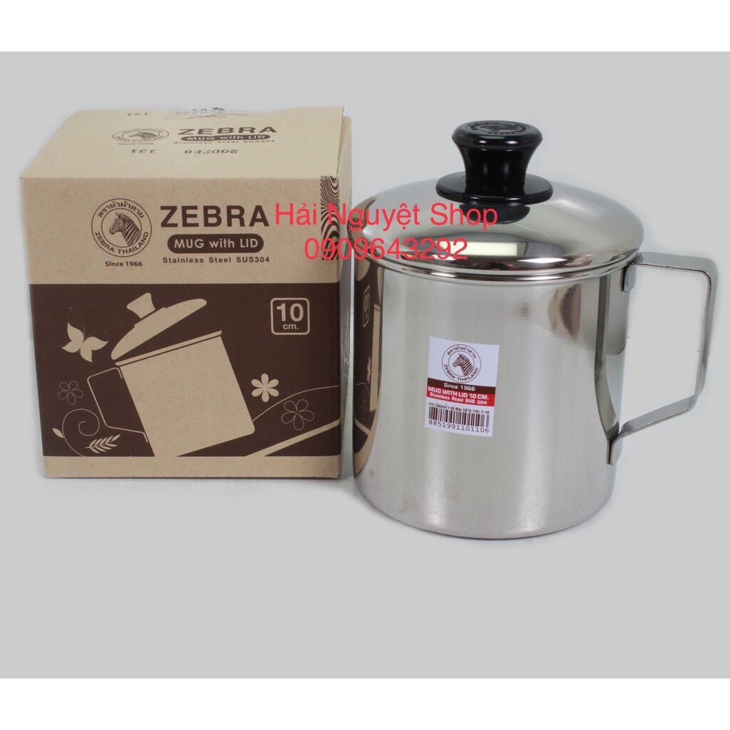 CA NƯỚC CÓ NẮP ZEBRA THÁI LAN - SUS304