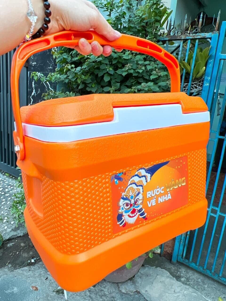 [Hàng dày chắc tay]Thùng đá 8 lít chắc tay nhựa tý liên