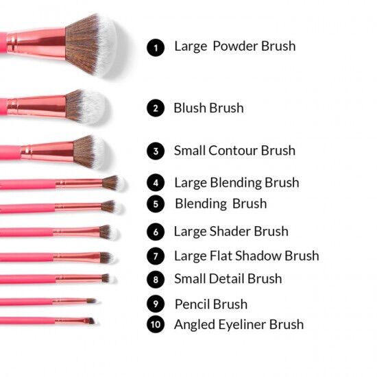 Bộ cọ BH BOMSHELL BEAUTY 4 cọ mặt+6 cọ mắt[Anh Thư Authentic]