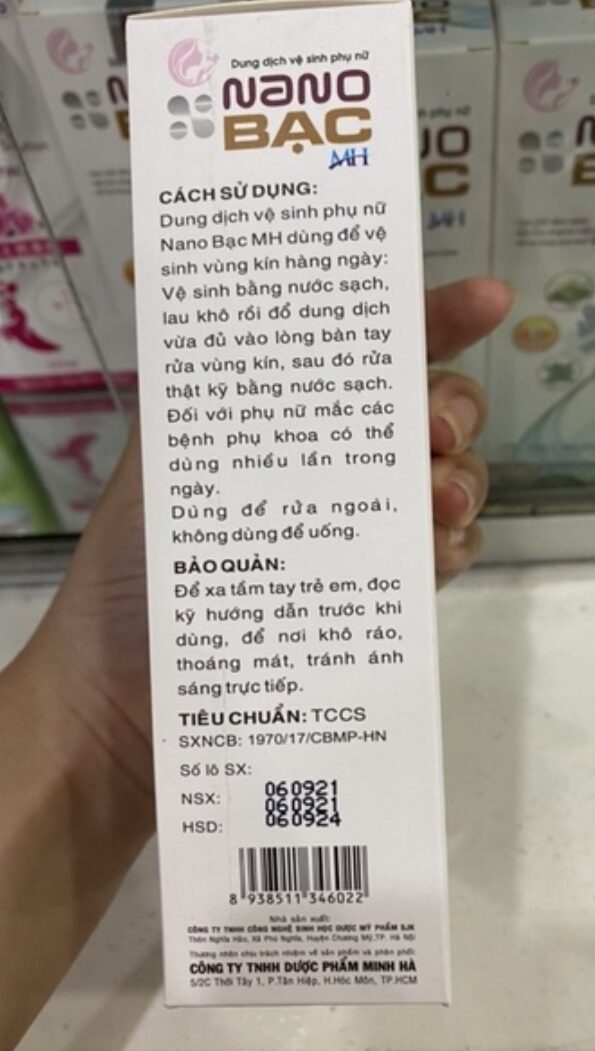 DUNG DỊCH VỆ SINH PHỤ NỮ NANO BẠC 100ML