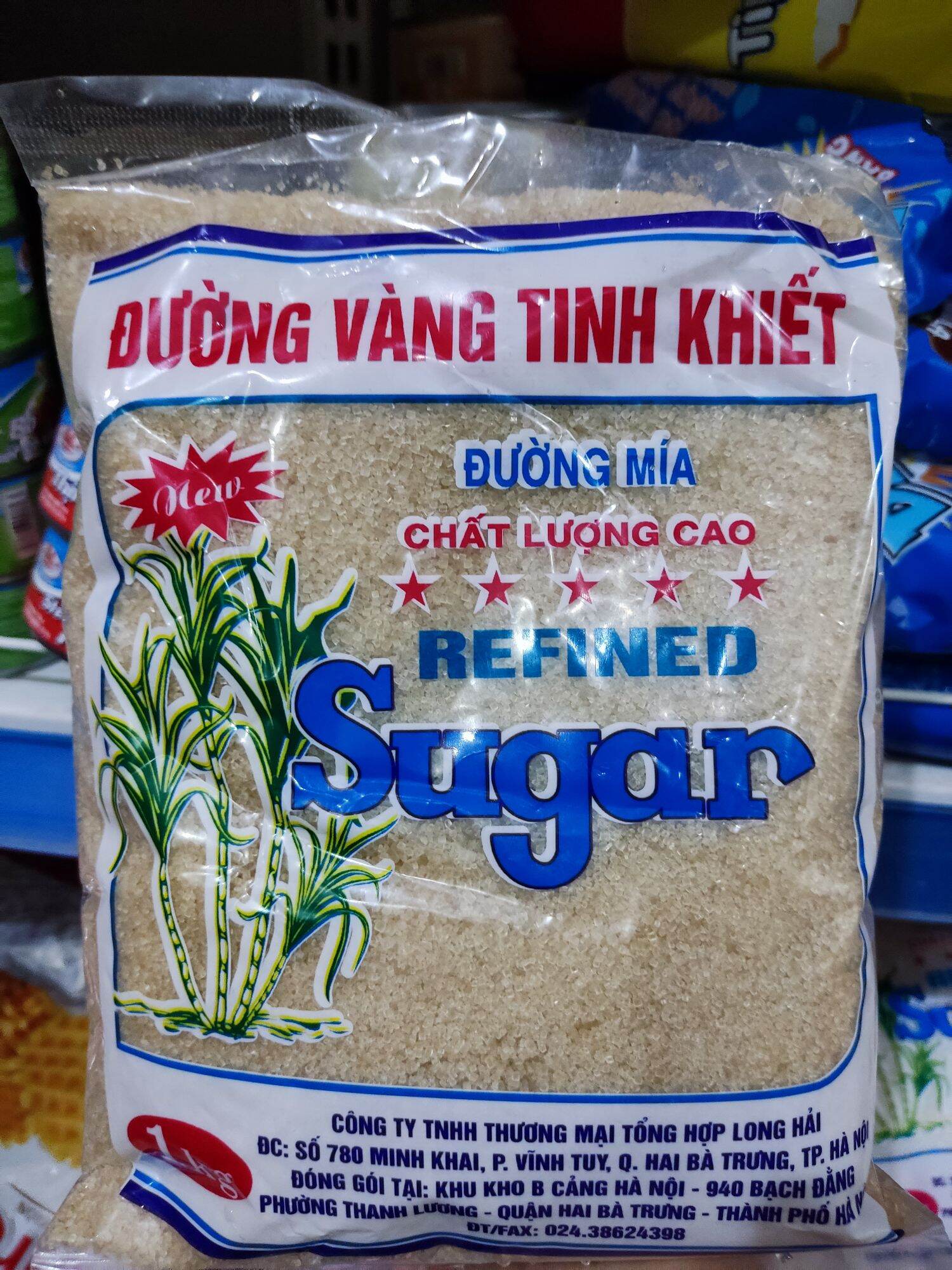Đường vàng xuất khẩu gói 1kg