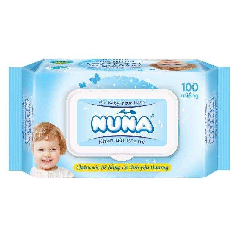Khăn ướt em bé không mùi loại 100 tờ